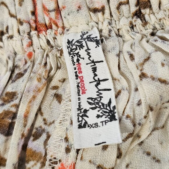 Free People Intimately Picnic Partay Pants Women Oversize XS Beige - Picture 6 of 14